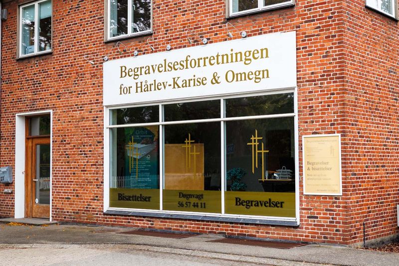 Begravelsesforretningen for Hårlev-Karise facade
